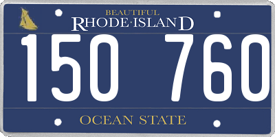 RI license plate 150760
