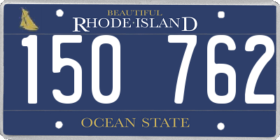 RI license plate 150762