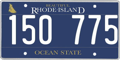 RI license plate 150775