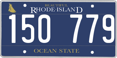 RI license plate 150779