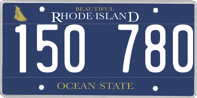 RI license plate 150780