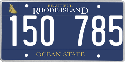 RI license plate 150785