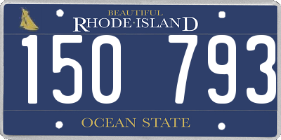 RI license plate 150793
