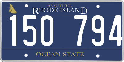 RI license plate 150794
