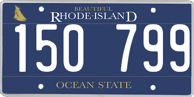 RI license plate 150799