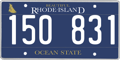 RI license plate 150831