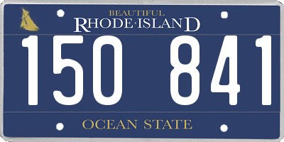 RI license plate 150841