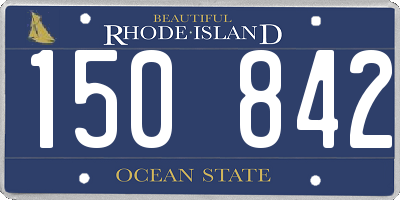 RI license plate 150842
