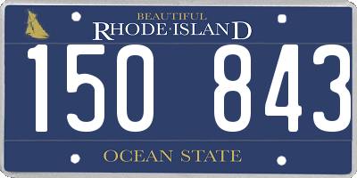 RI license plate 150843