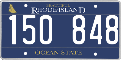 RI license plate 150848