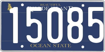 RI license plate 15085