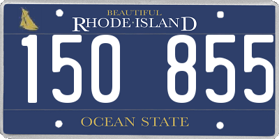 RI license plate 150855