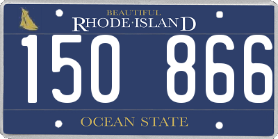 RI license plate 150866