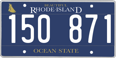 RI license plate 150871