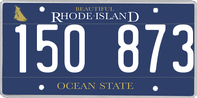 RI license plate 150873