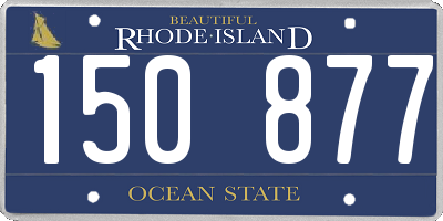 RI license plate 150877