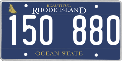 RI license plate 150880