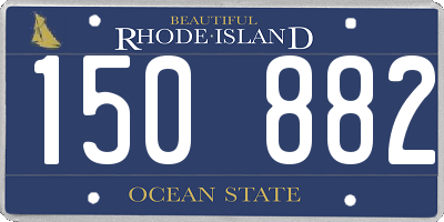 RI license plate 150882