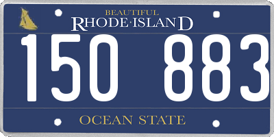 RI license plate 150883
