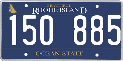 RI license plate 150885