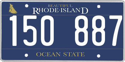 RI license plate 150887