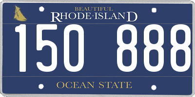 RI license plate 150888