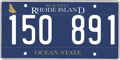 RI license plate 150891