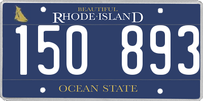 RI license plate 150893