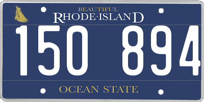 RI license plate 150894