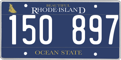 RI license plate 150897
