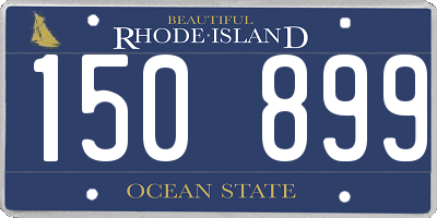 RI license plate 150899