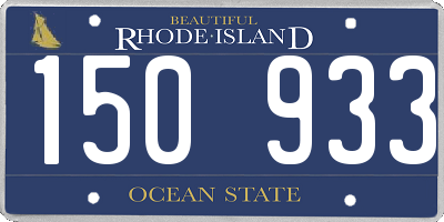 RI license plate 150933