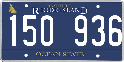 RI license plate 150936
