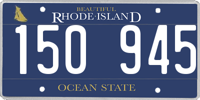 RI license plate 150945