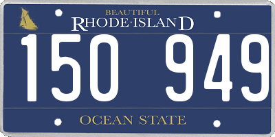 RI license plate 150949