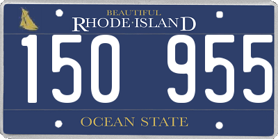 RI license plate 150955