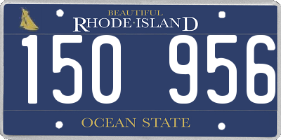 RI license plate 150956