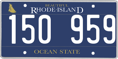 RI license plate 150959