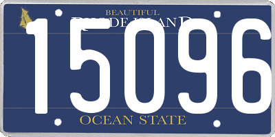 RI license plate 15096