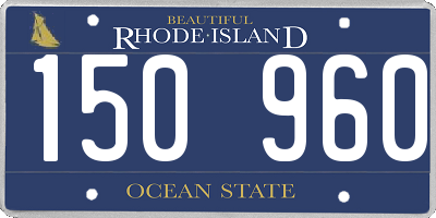 RI license plate 150960