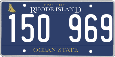 RI license plate 150969