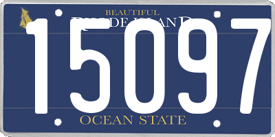RI license plate 15097