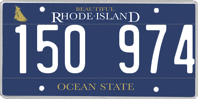 RI license plate 150974