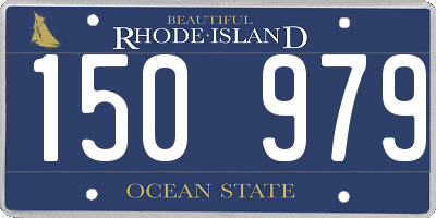 RI license plate 150979