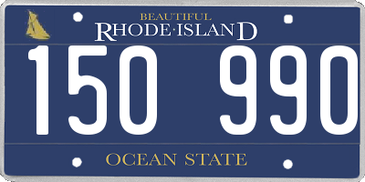 RI license plate 150990