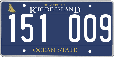 RI license plate 151009