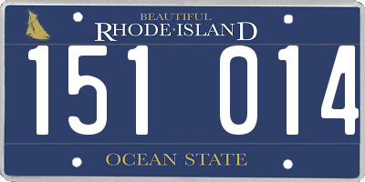 RI license plate 151014