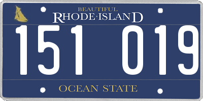 RI license plate 151019
