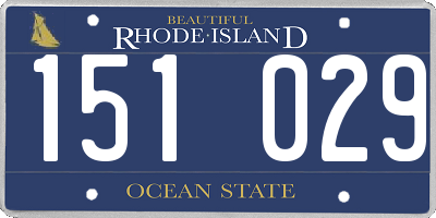 RI license plate 151029