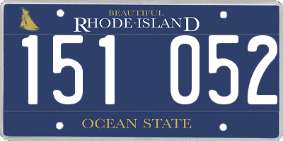 RI license plate 151052